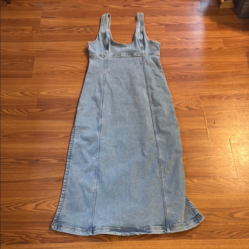 American Eagle Outfitters Blue Sleeveless Sheath Dress